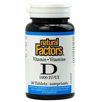 Natural Factors枫特维生素D片350mg*90片