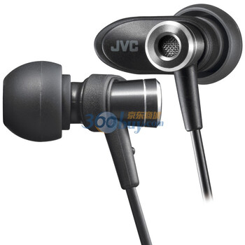 JVC FXC51 全球专利技术微型前置单元（动铁般）高清碳素振膜 入耳耳机 黑色
