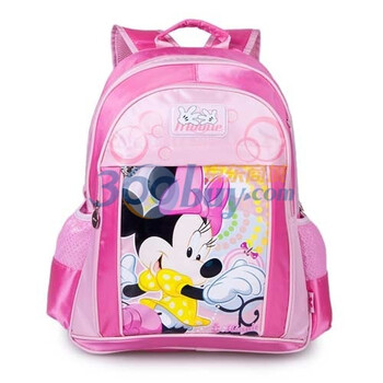 Disney 迪士尼米奇小学生书包MS10022玫红色