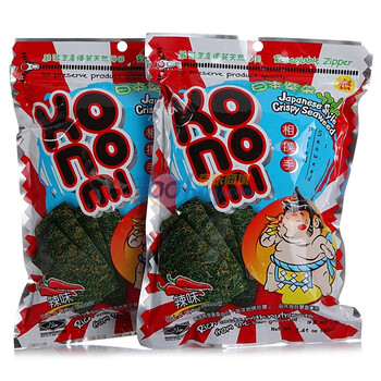 泰国KoNoMi相扑手脆紫菜辣味40g*2袋