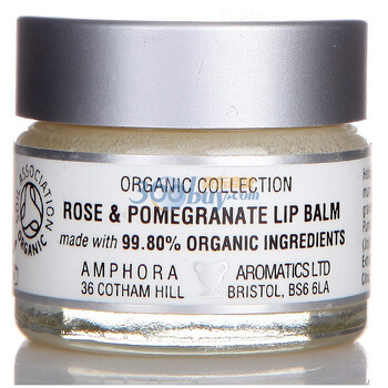 Amphora Aromatics英国AA网有机玫瑰石榴润唇膏15ml