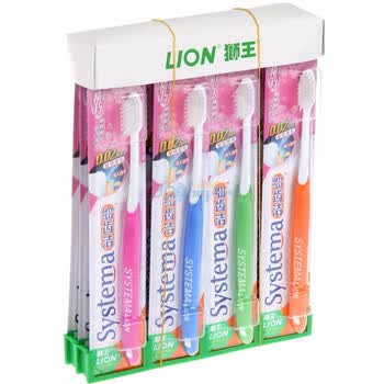 LION狮王细齿洁精巧牙刷12支装