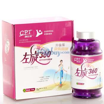 康比特 左旋360 魔芋左旋肉碱胶囊 400毫克/粒×300粒/瓶（赠送果蔬纤维代餐粉5条装）