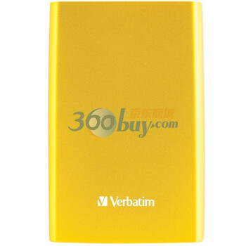 威宝（Verbatim）2.5寸 USB3.0 开拓者系列 500G 移动硬盘（黄色）