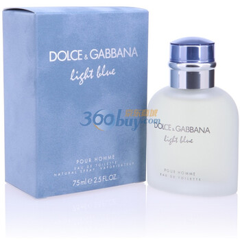 D&G杜嘉班纳逸蓝男士喷式淡香水75ml