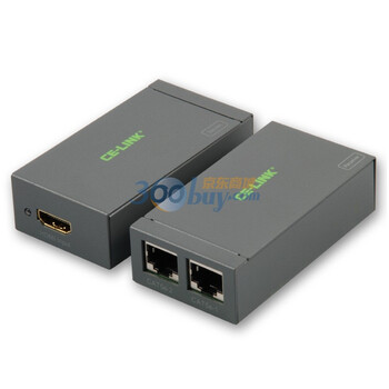 CE-LINK HDMI 双网线60米延长器 1080P分辨率 深灰色