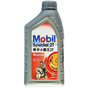 美孚（Mobil） 美孚小霸王2T摩托车机油 FB级 （1L装）