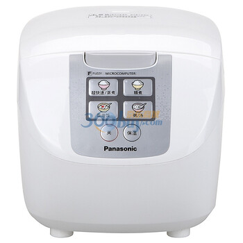 松下（Panasonic）电饭煲 SR-DF181-S 月光银色 4.8L远红外黑锅 一键通操作模式 操作面斜面设计