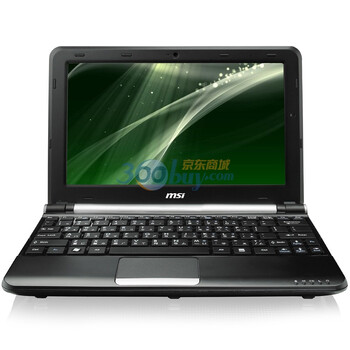 微星（msi）U160MX-024XCN-HBN4552G32XX 10英寸笔记本电脑（N455 2G 320G）黑灰