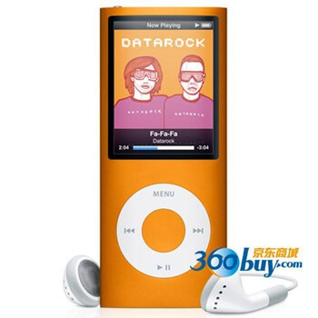 苹果(APPLE)iPod nano 四代 8G MP3播放器(橘黄色)