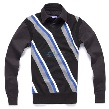 【评价】Justyle10休闲系列纯棉宝石蓝假两件