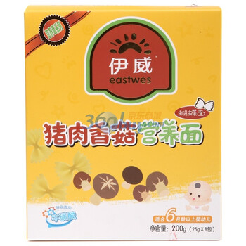 Eastwes伊威猪肉香菇蝴蝶面200g