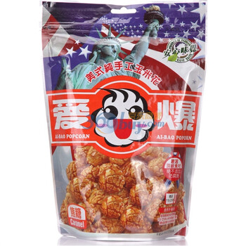 中国台湾Aibao爱爆美式手工玉米花焦糖味180g