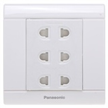 松下(panasonic)佳典纯系列86型三位二极 WMS116（雅白色）