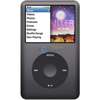 苹果(APPLE)iPod classic 3代 160G MC297CH/A MP3播放器(黑色)