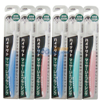 狮王HITECT柔和按摩牙刷6支装