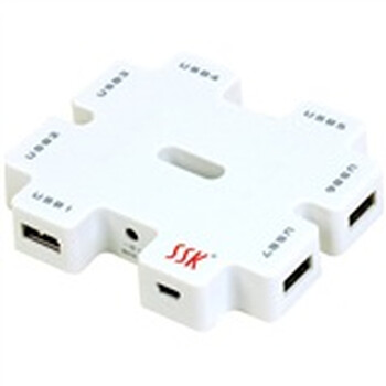 飚王（SSK）SHU011 USB2.0积木HUB 白色