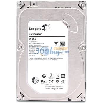 希捷（Seagate）500G ST500DM002 7200转16M SATA 6Gb/秒 银甲系列 盒装硬盘