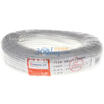 山泽（SAMZHE）高质量 2芯多股 纯铜电话线 C28AWG-2C（150米/卷）