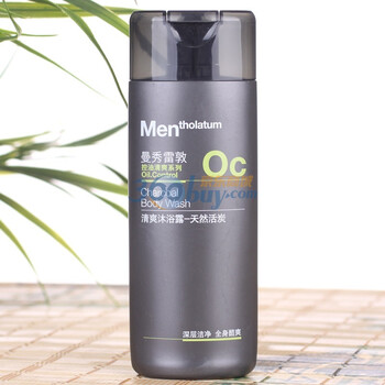 Mentholatum曼秀雷敦男士清爽沐浴露 天然活炭200ml