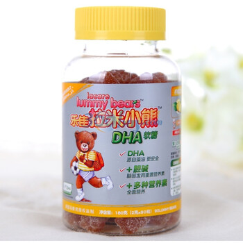 乐佳拉米小熊DHA柠檬软糖 90粒