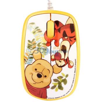 迪士尼（Disney）MN201 有线光学鼠标（维尼跳跳虎）