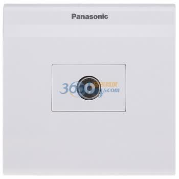 松下(panasonic) 雅适系列86型一位普通电视插座 WMK301（雅白色）