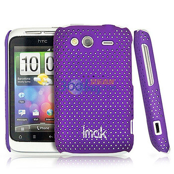 艾美克（IMAK) 超薄网格彩壳紫色 适用于HTC Wildfire S A510e G13