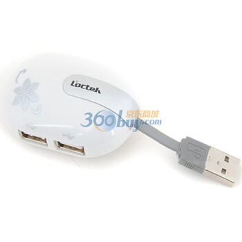 乐歌（loctek）LG-USB01 4口集线器 白色