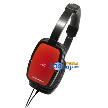 铁三角(audio-technica)ATH-SQ5(红)耳机