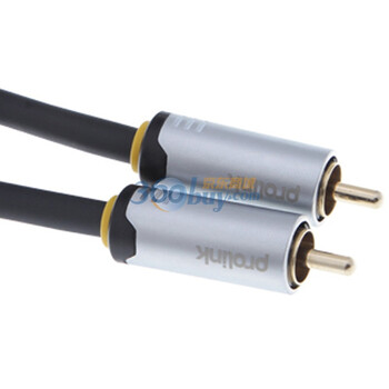 普罗林克（Prolink）HMC263-0300 RCA-RCA低音炮镀金音频线 3米