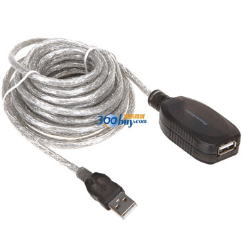 包尔星克(PowerSync)USB 5M延长线 黑色 UAMF25P