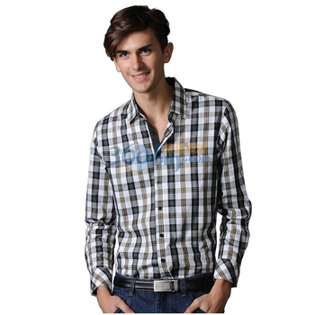 POLO VILLAE保罗威特时尚休闲男士长衬 PFEAMADCF873 绿色 54/XXL