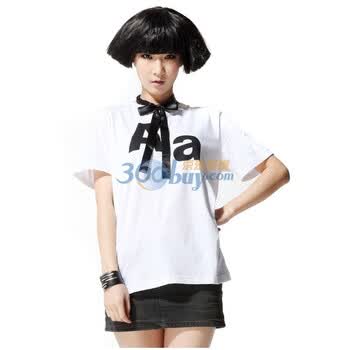 唐狮果壳系列女短袖圆领T恤911211022001 浅灰色 XL