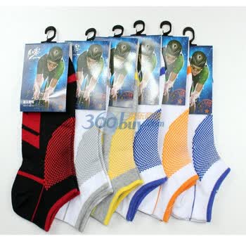 原子弹精梳棉休闲男船袜Y3523杂色6双装 尺码26-28cm