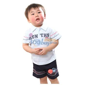 婴之谷 仲夏轨道反领半开套 T5618 天蓝色 36个月