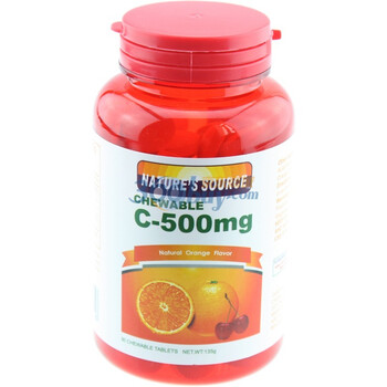 Natures Source自然源泉维C咀嚼片1500mg×90片×2瓶