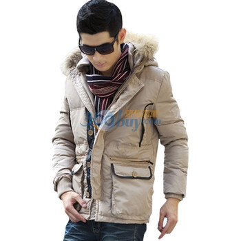 SEVENJOY柒加尚品 2011冬季时尚保暖羽绒服 15YR07 驼色 XXL