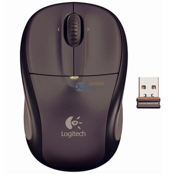 罗技（Logitech）M305nano 笔记本型无线光学鼠标 黑色