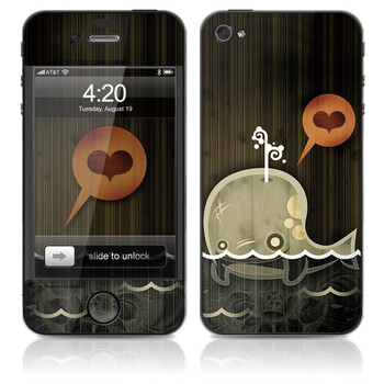 ideaSkin iPhone 4 鲸鱼的迷恋 手机外壳保护套皮贴膜 ENCJKC352022