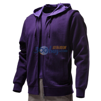 Giordano佐丹奴 卫衣 男时尚横间帽开胸卫衣 01670544 紫色 M