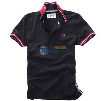 Giordano佐丹奴BSX Polo 男动感炫彩MINI CHE运动POLO 04011300 黑色 XL