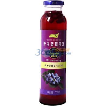 岭珍野生蓝莓果汁 （300ml/瓶，10瓶/箱）