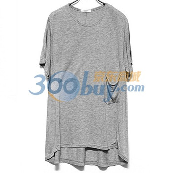时尚起义 夏装韩国进口粉笔色宽松百搭T恤 女584497 冷灰色 one