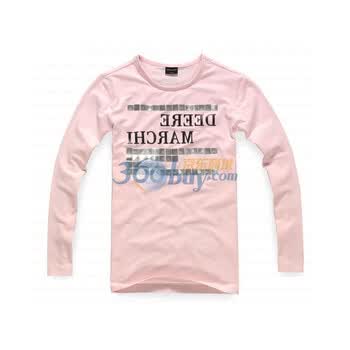 DEERE MARCHI迪尔马奇 莱卡修身男长袖T恤DM61 粉红 XXL