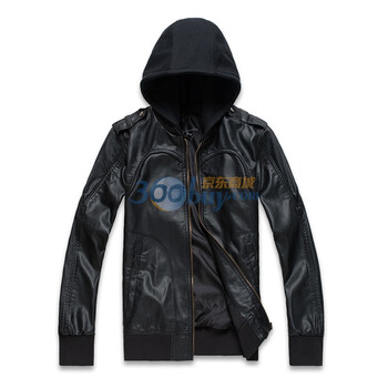 J99冬季新款保暖双色皮衣12810601 黑色 XXL