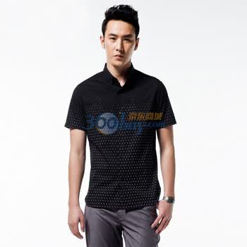 PEACEBIRD太平鸟衬衫83111235006C1 黑色 XXXL