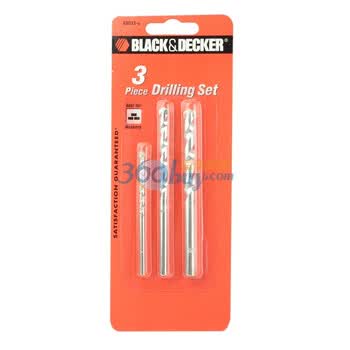 百得(black decker） A8033G 3支套装冲击钻头