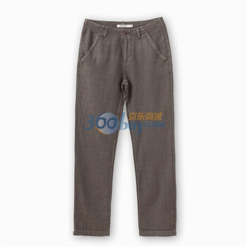 初刻CRUCCO 水洗全麻直筒裤 男装 2012春季新品 00020523 咖啡色 XXL