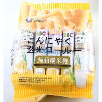 台湾原装进口 ABC蒟蒻糙米卷 袋装 180g